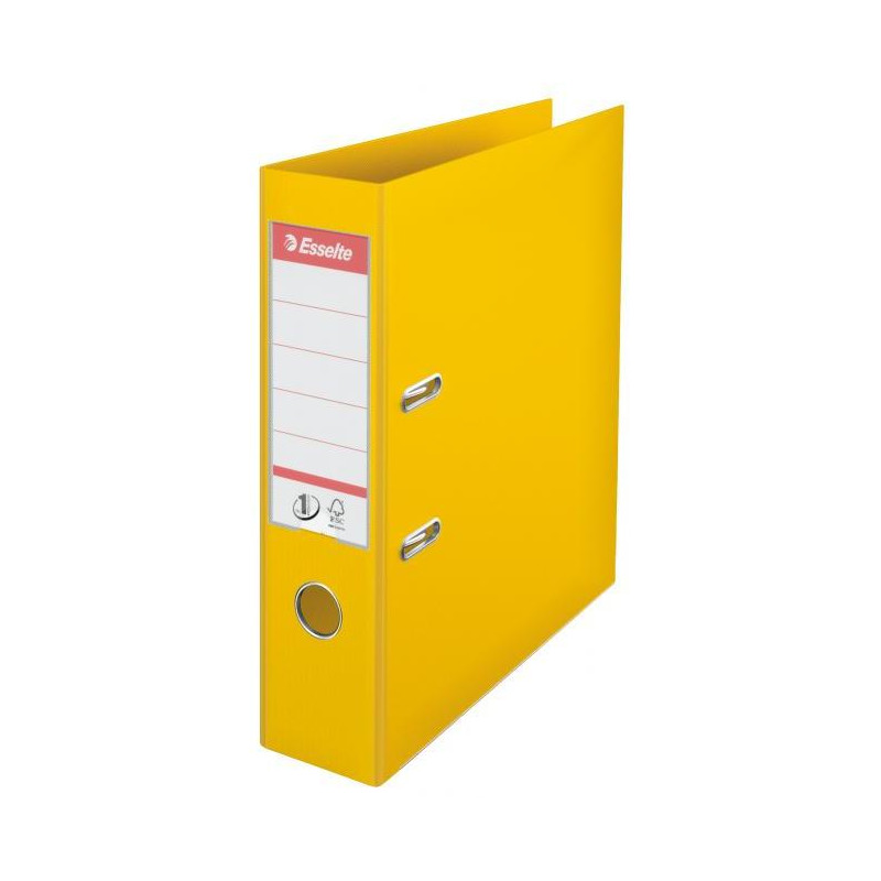 Zakladač pákový Esselte No.1 celoplastový 7,5cm žltý