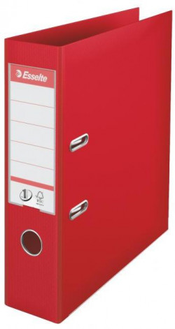 Zakladač pákový Esselte No.1 celoplastový 7,5cm červený