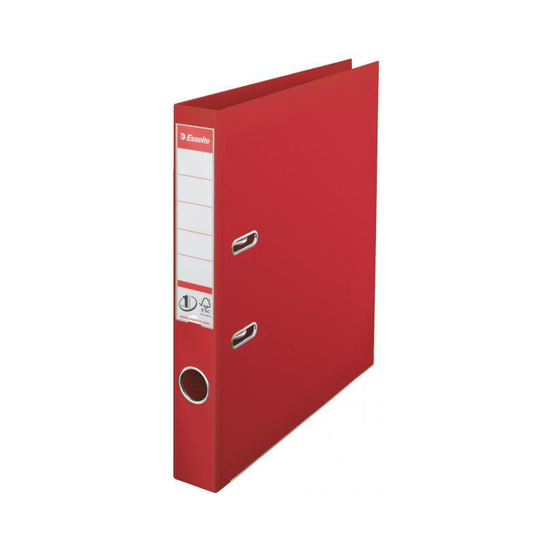 Zakladač pákový Esselte No.1 celoplastový 5cm červený