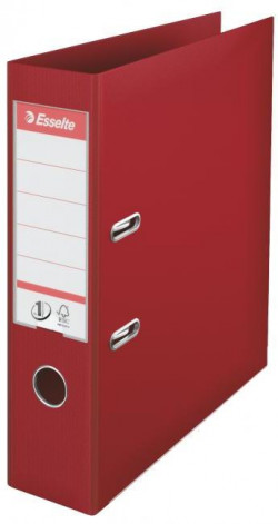 Zakladač pákový Esselte No.1 celoplastový 7,5cm bordový