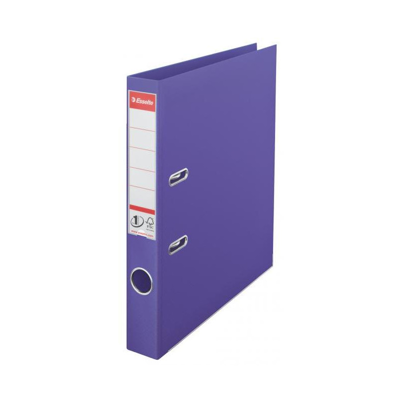 Zakladač pákový Esselte No.1 celoplastový 5cm fialový