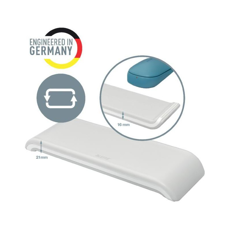 Nastaviteľná podložka pod zápästie Leitz Cosy Ergo na prácu s myšou sivá