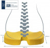 Vankúš na sedenie Leitz Cosy Ergo teplý žltý