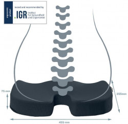 Vankúš na sedenie Leitz Cosy Ergo zamatový sivý