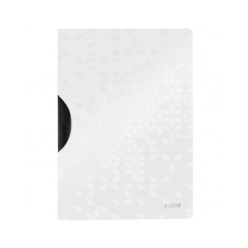 Obal s klipom plastovým Leitz WOW biely