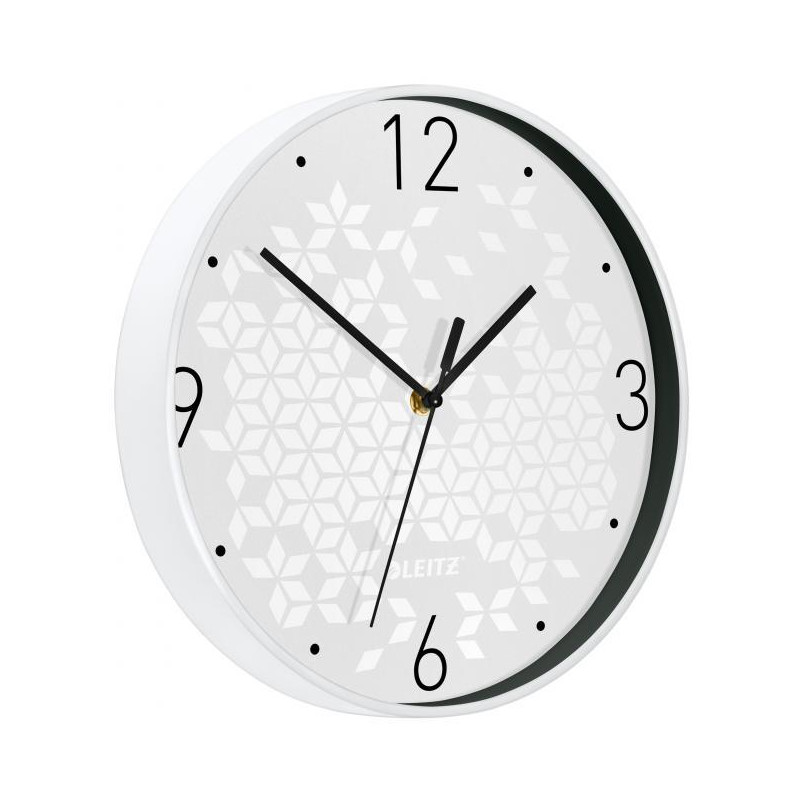 Nástenné hodiny Leitz WOW biela