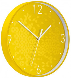 Nástenné hodiny Leitz WOW žltá