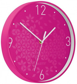 Nástenné hodiny Leitz WOW ružová