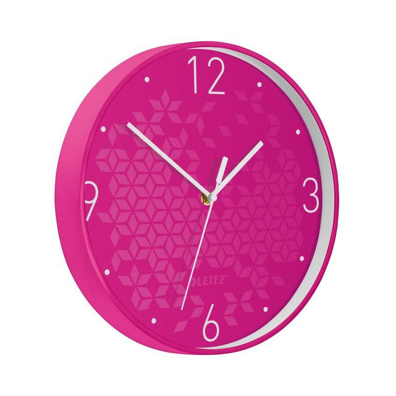 Nástenné hodiny Leitz WOW ružová