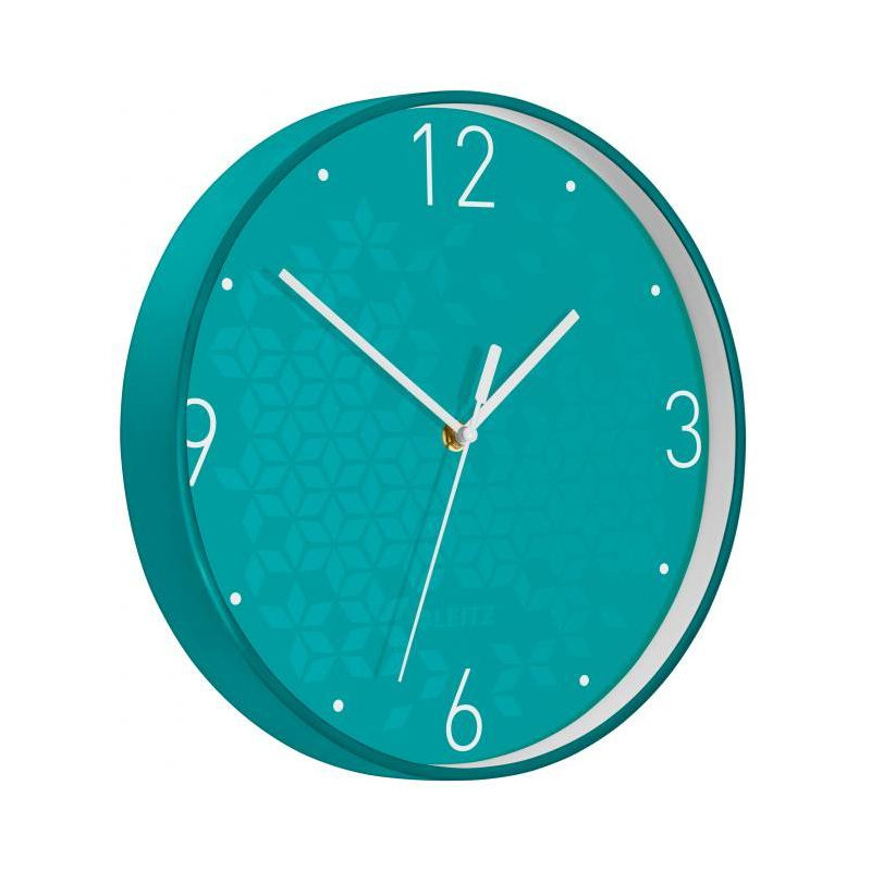 Nástenné hodiny Leitz WOW ľadová modrá