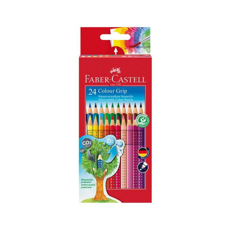 Farbičky akvarelové Faber Castell Color Grip 24ks farebné