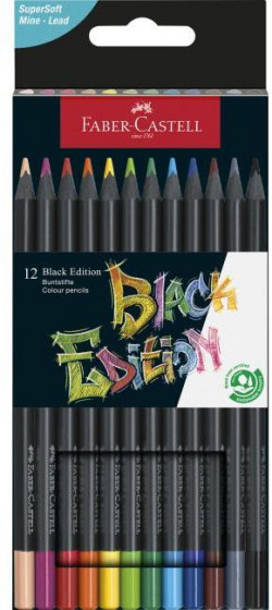 Frabičky Faber Castell Black Edition 12ks