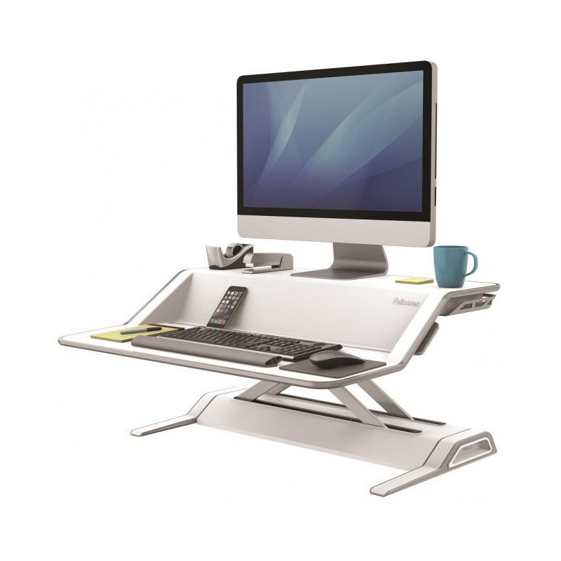 Polohovateľný stojan Sit-Stand Lotus biely