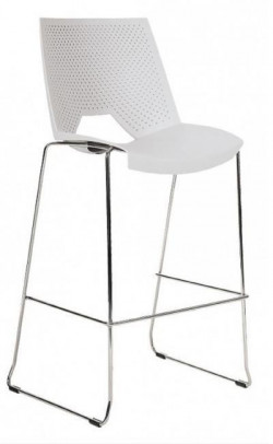 Barová stolička STRIKE 2130, biela