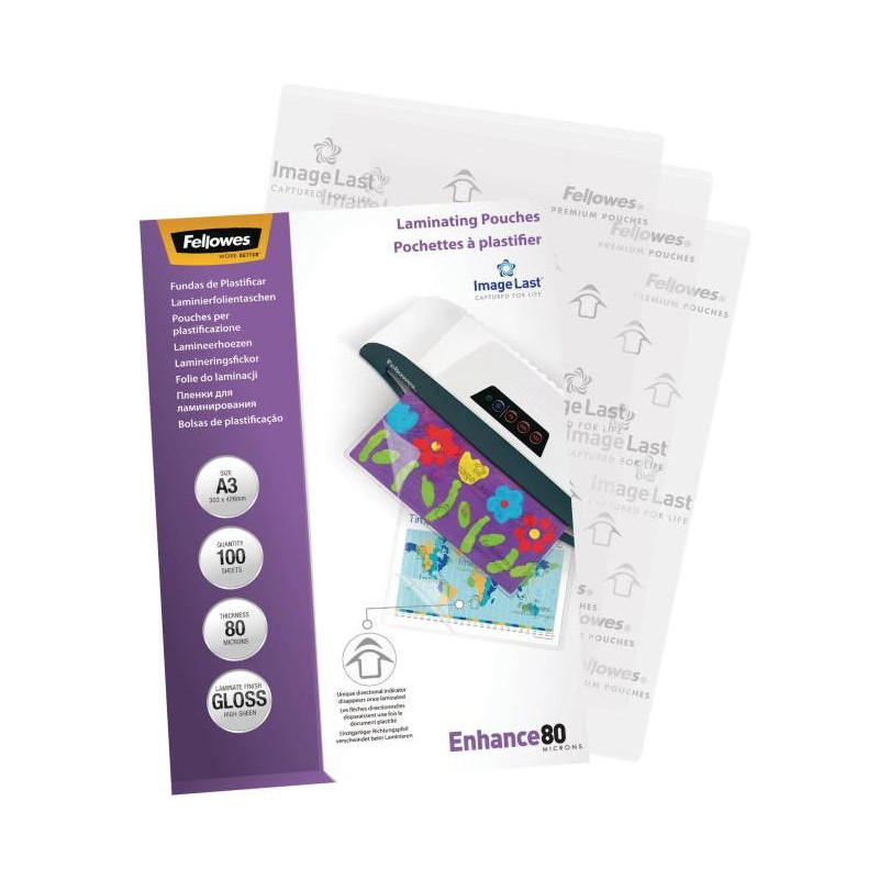 Laminovacie fólie Fellowes 303x426 /A3/ 80mic