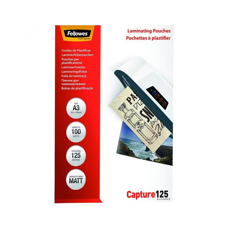 Laminovacie fólie Fellowes 303x426 A3 125mic matné