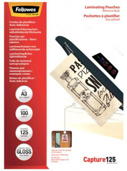 Laminovacie fólie Fellowes 303x426 A3 125mic adhezívne