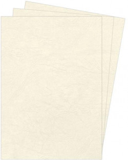 Kartónové obálky na krúžkovú väzbu Delta koža A4 slonovinové