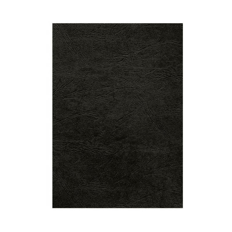 Kartónové obálky na krúžkovú väzbu Delta koža A4 čierna