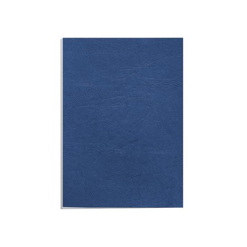 Kartónové obálky na krúžkovú väzbu Delta koža A4 tmavomodré