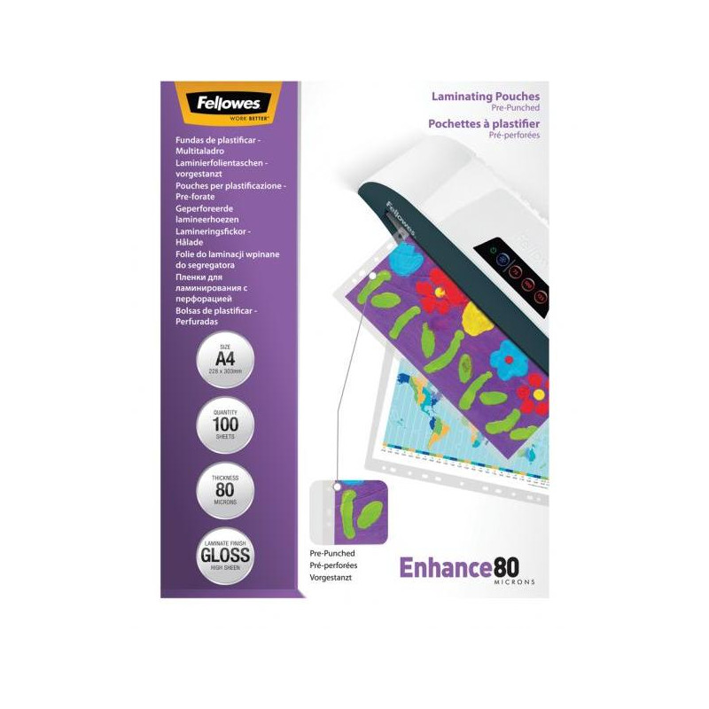 Laminovacie fólie Fellowes Filex A4 80 mic. 228x303 mm