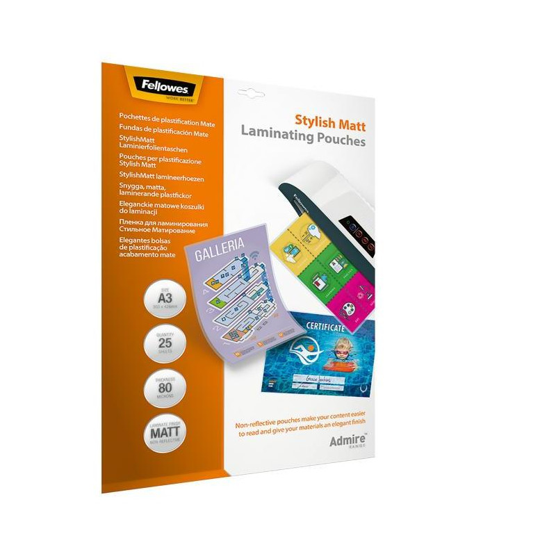 Laminovacie fólie Admire Stylish Matt A3 80mic 25ks