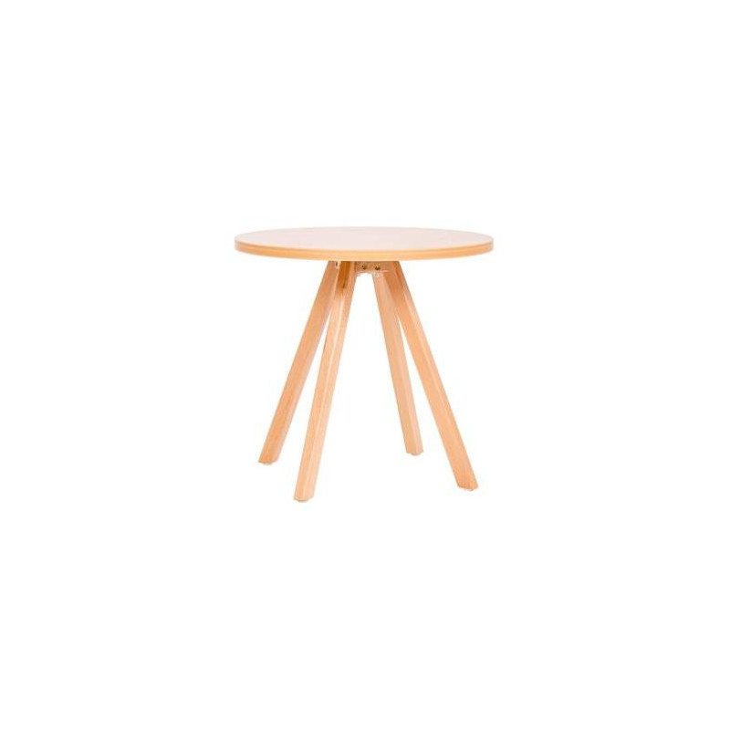 Konferenčný stolík WOOD, v. 55,5cm, p. 60 cm, doska buk + podnož buk