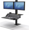 Polohovateľný stojan Sit-Stand Lotus VE pre 2 monitory