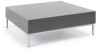 Konferenčný stolík S 1 H, 120x85x30 cm, farba sivá, nohy chróm