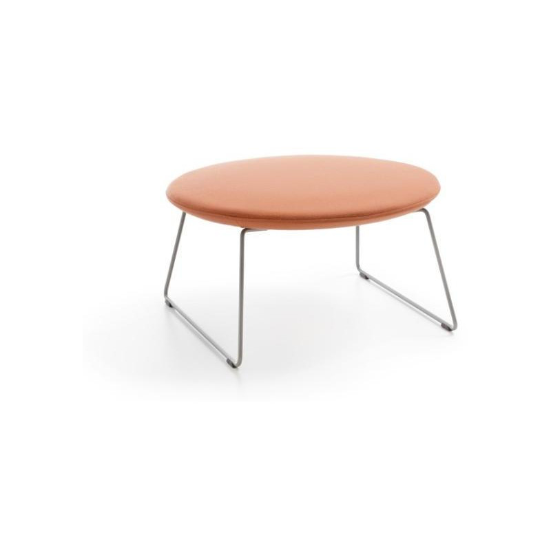 Taburet Chic Lounge, nohy Metallic, látka Synergy LDS 73