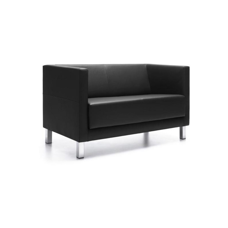 Trojsedačka Vancouver Lite, nohy chróm, látka Next NX-14 tmavosivá