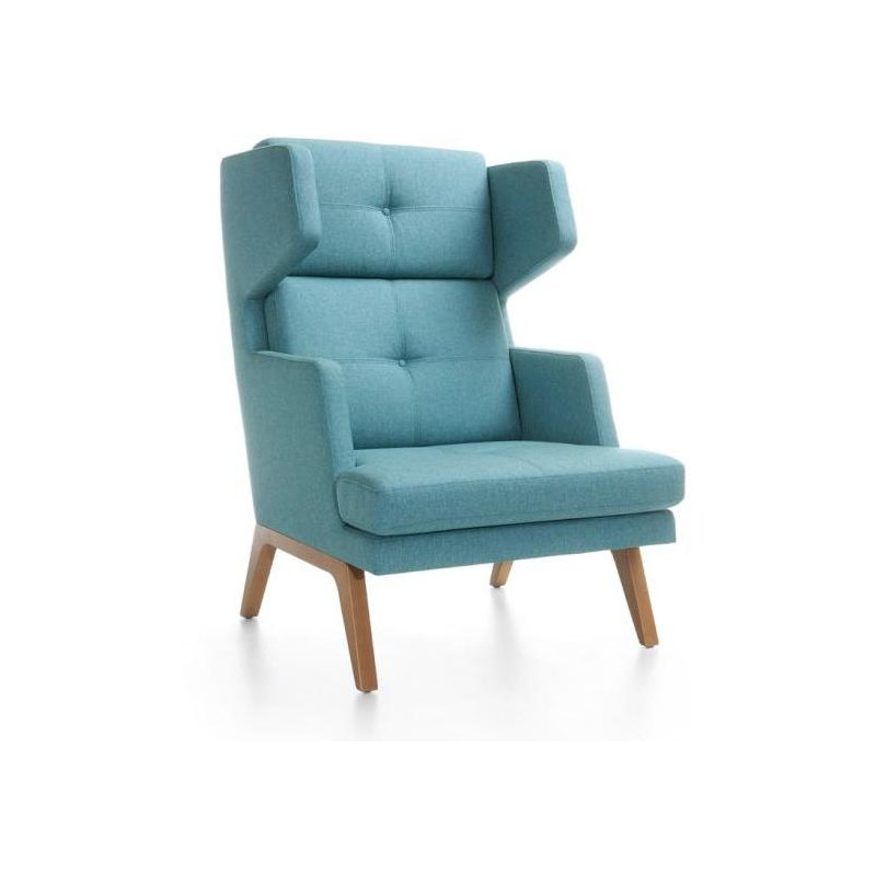 Jednokreslo October, nohy drevo, látka Medley 67006