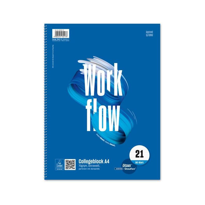 Blok College Format Werk Ursus Basic A4 80 listov linajkový 70g