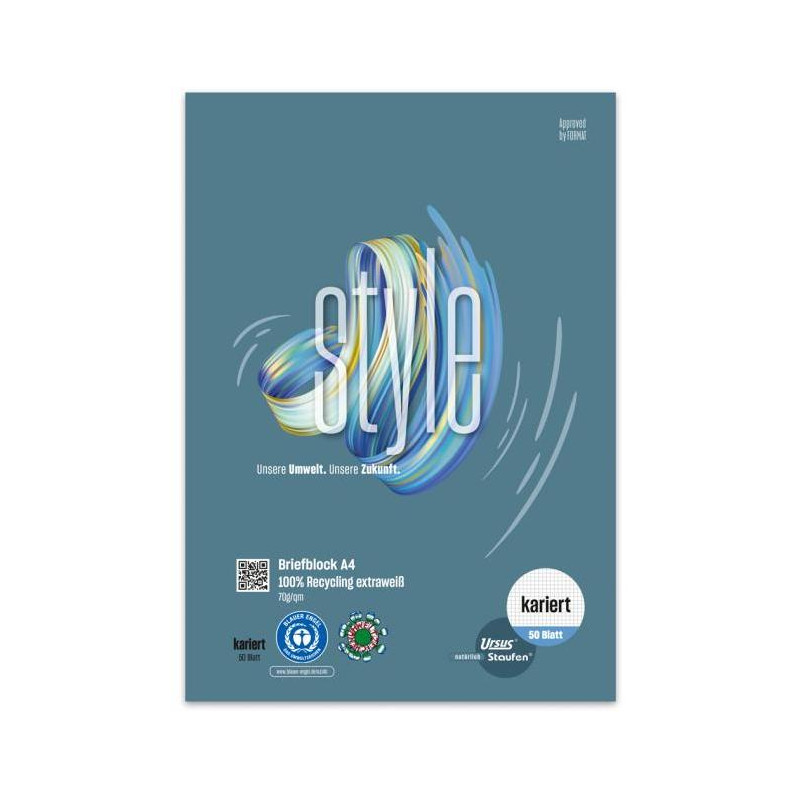 Blok poznámkový Format Werk Ursus Green A4 50 listov štvorčekový