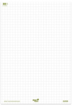 Blok papiera štvorcovaný recyklovaný 20 listov, 5ks