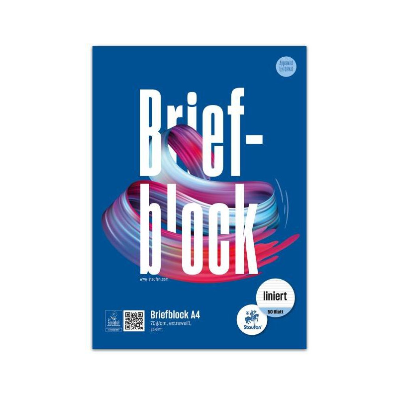 Blok poznámkový Format Werk Ursus A4 50 listov linajkový 70 g