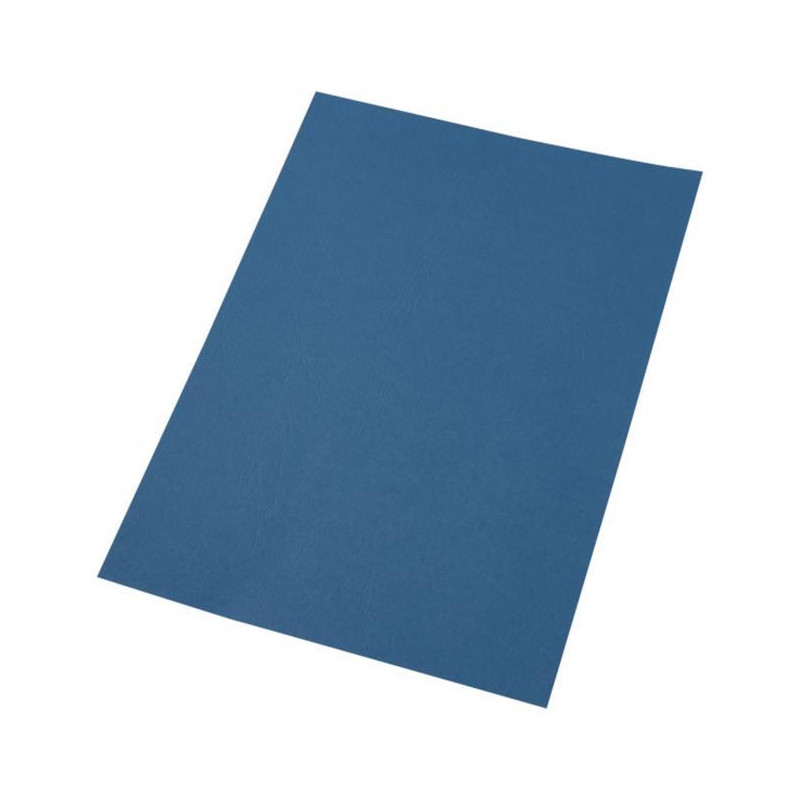 Kartónové obálky na krúžkovú väzbu GBC LeatherGrain A4 modré