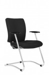 Konferenčná stolička Gala čierna D2