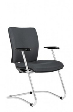 Konferenčná stolička Gala sivá D5