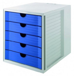 Zásuvkový box System KARMA eko-modrý