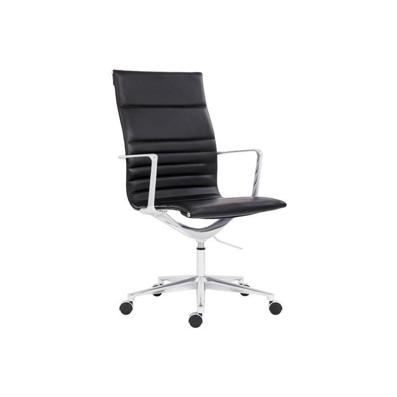 Kancelárske kreslo Sophia Executive, kožené čierne P03