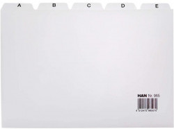 Plastové indexové kartičky A5 do kartotéky HAN 955