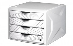 Zásuvkový box Chameleon white queen