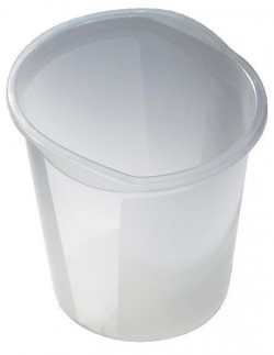 Kôš plastový Helit Economy 13l priesvitný biely