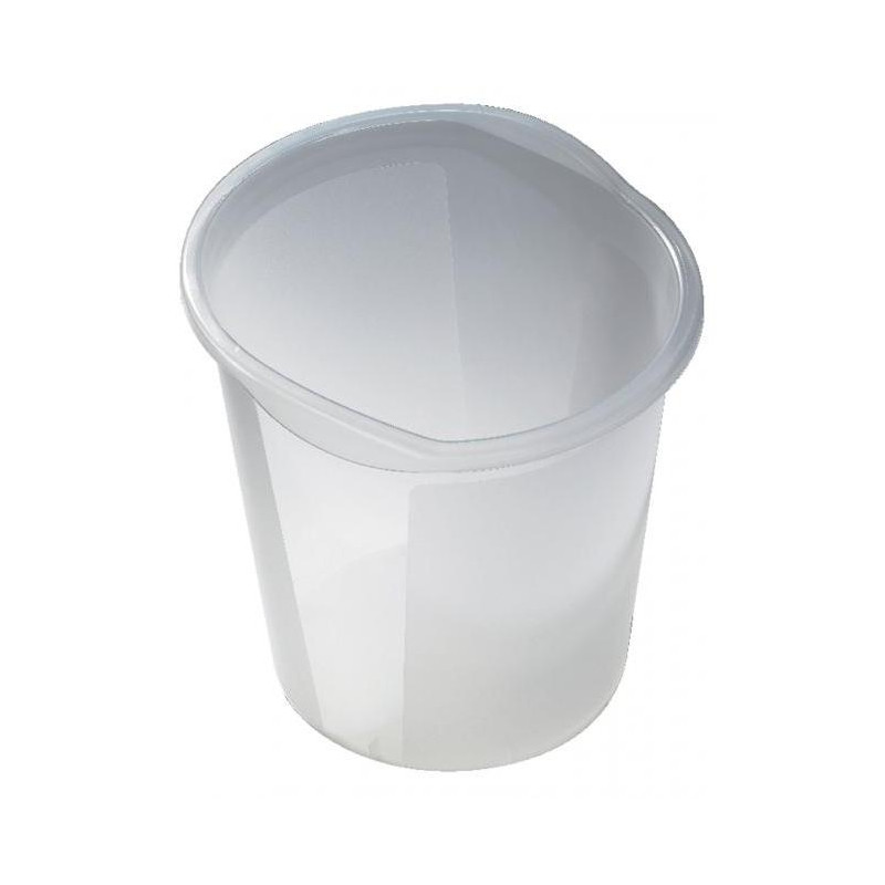 Kôš plastový Helit Economy 13l priesvitný biely