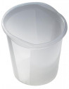 Kôš plastový Helit Economy 13l priesvitný biely