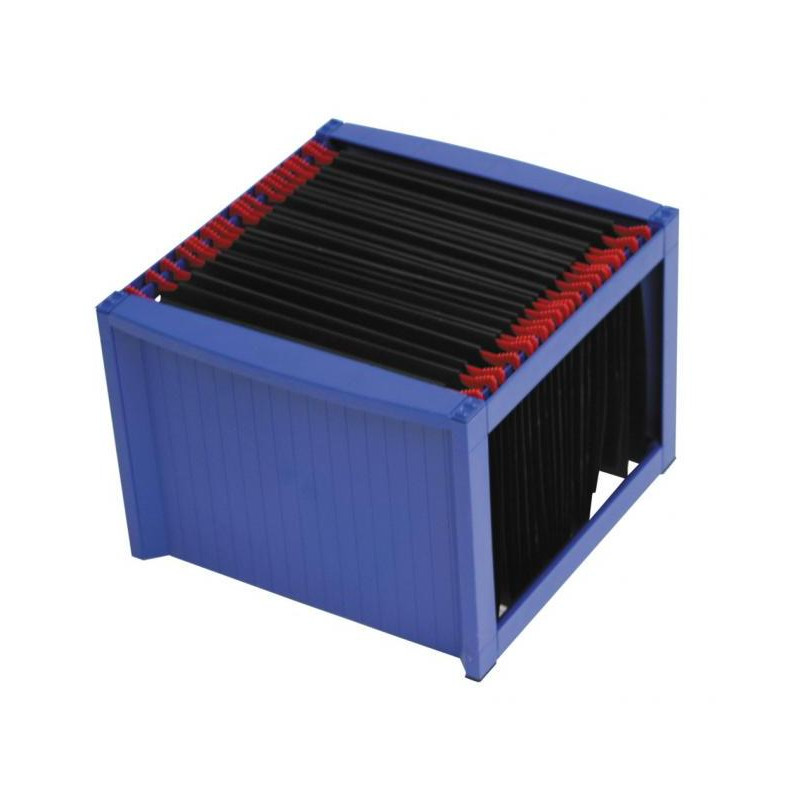 Zásobník na závesné obaly Helit modrý