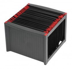 Zásobník na závesné obaly Helit čierny