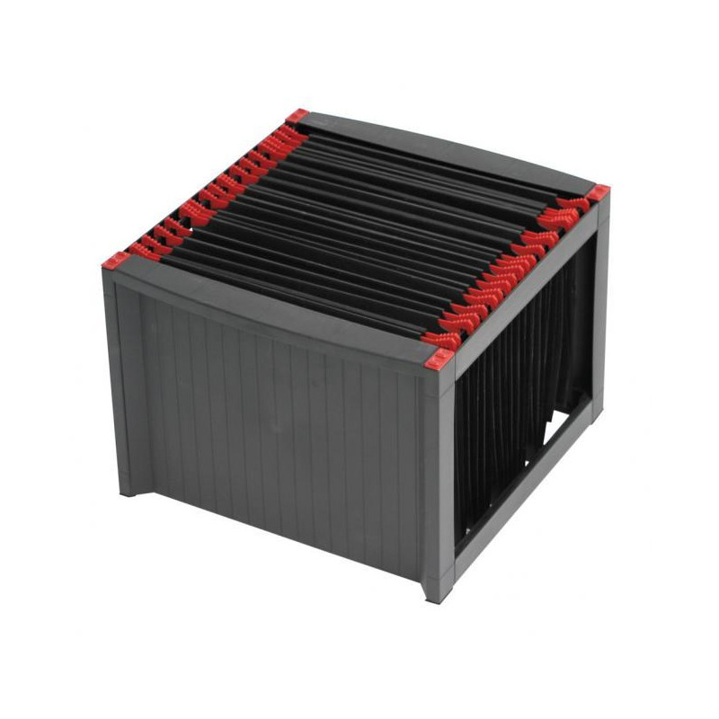 Zásobník na závesné obaly Helit čierny