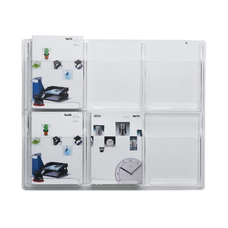 Prezentačný panel so 6 odkladačmi